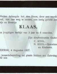 rouwkaart Klaas Kool 1937.jpg