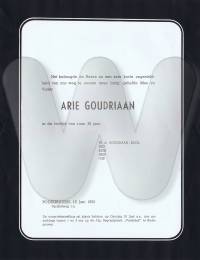 rouwkaart Arie Goudriaan 1956.jpg