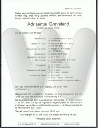 Rouwkaart Adriaantje Graveland 1983.jpg