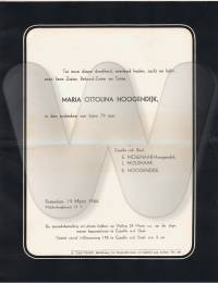 Rouwkaart Maria Ottolina Hoogendijk 1944.jpg